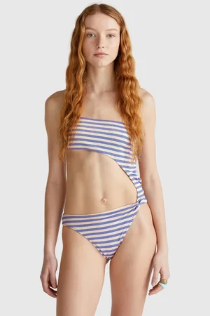Benetton Benetton, Costume Intero A Righe Con Lurex
