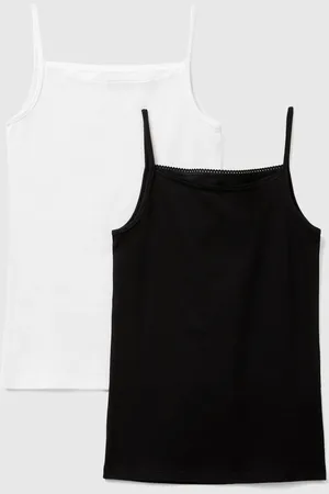 Benetton Benetton, Due Canotte Intime In Cotone Stretch