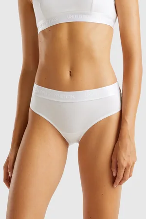 Benetton Benetton, Slip Fianco Alto In Cotone Stretch