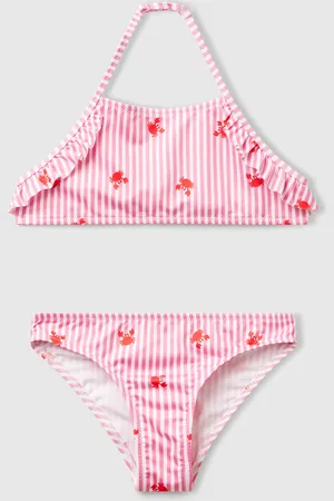 Benetton Benetton, Bikini Mare A Righe Con Granchi