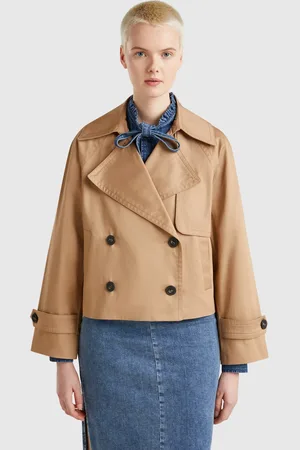 Benetton Benetton, Trench Cropped Doppiopetto