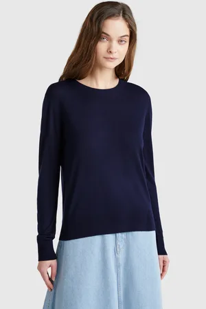 Benetton Benetton, Maglia Manica Lunga In Misto Seta