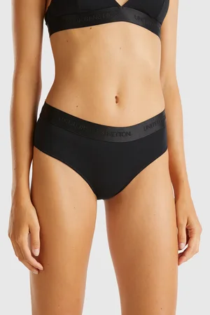 Benetton Benetton, Slip Fianco Alto In Cotone Bio Stretch