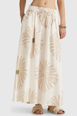 Benetton Benetton, Gonna Midi Con Stampa Fiori