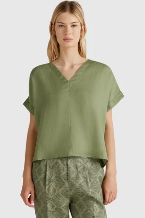 Benetton Benetton, Blusa In Puro Lino