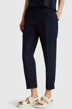Benetton Benetton, Pantaloni Regular Fit In Puro Lino