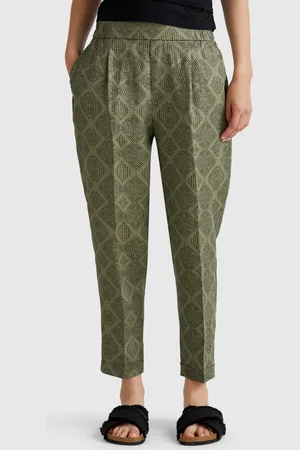 Benetton Benetton, Pantaloni In Lino Stampato