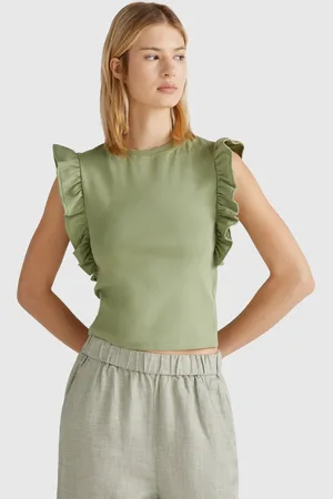 Benetton Benetton, Maglietta Slim Fit Con Rouches