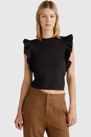 Benetton Benetton, Maglietta Slim Fit Con Rouches