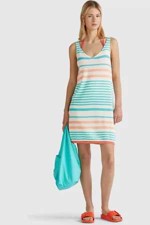 Benetton Benetton, Vestito In Maglia A Righe