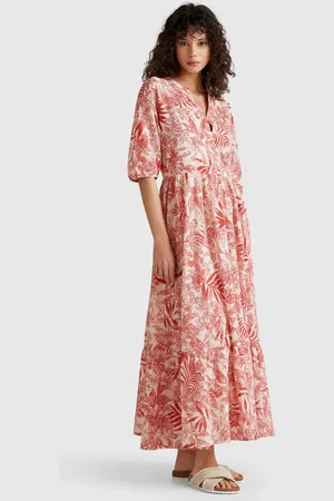 Benetton Benetton, Abito Con Stampa Tropicale