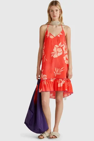 Benetton Benetton, Abito Con Stampa Fiori