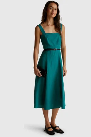 Vestito Estivo Abito Lino Benetton United Colors Of Benetton