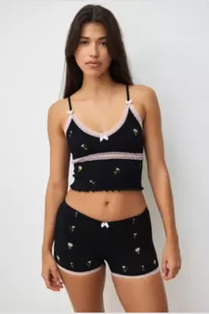Out From Under Ribbed Shorts in a Urban Outfitters