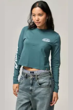 Dickies Green Globe Long Sleeve T-Shirt in