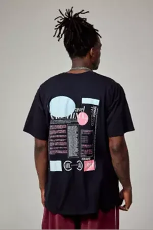 Urban Outfitters UO Black Naoshima T-Shirt di in