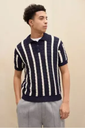 Loom Stripe Polo Shirt a Urban Outfitters