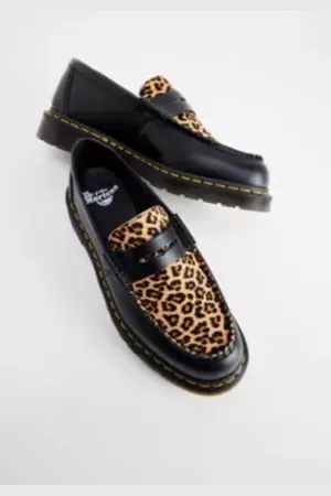 Dr. Martens Penton Leopard Loafers in