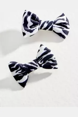 Urban Outfitters UO Iris Mini Bows Hair Clips 2-Pack di in
