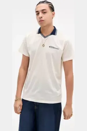 iets frans... Iets frans. White Airtex Short Sleeve T-Shirt in