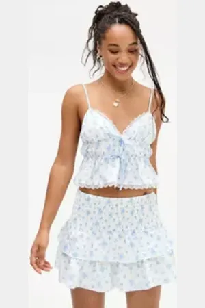 Kiss The Sky Marseille Tie Top in a Urban Outfitters