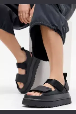 UGG Black Goldenglow Sandals in