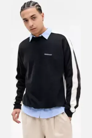 iets frans... Iets frans..Black & Ecru Octavius Panel Sweatshirt in a Urban Outfitters
