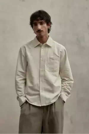Loom White Stripe Shirt in a Urban Outfitters
