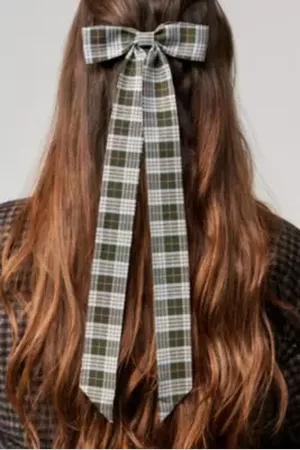 Urban Outfitters Check Hair Bow di in