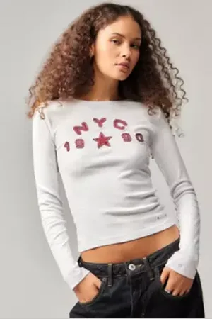 BDG NYC 1990 Long-Sleeved T-Shirt in