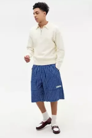 iets frans... Iets frans. Ecru Cable knit Polo Shirt in a Urban Outfitters