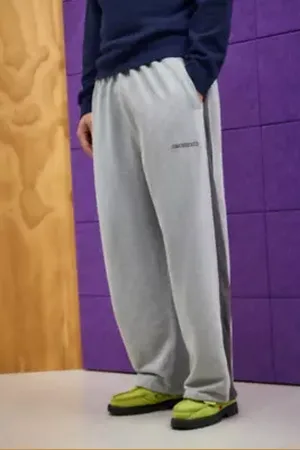 iets frans... Iets frans. Pantaloni della Tuta Grigi con Pannelli Harri Baggy in
