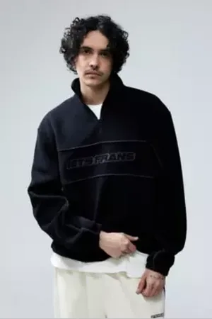 iets frans... Iets frans.. Fleece Nera con Bordi di iets frans. in