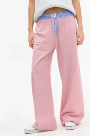 BDG Red Contrast Stripe Pyjama Trousers in a Urban Outfitters