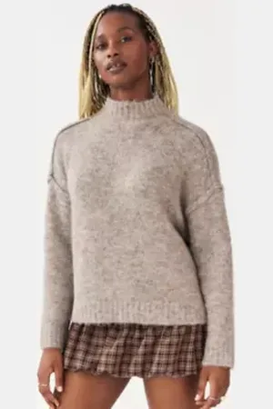 Urban Outfitters UO Lofty Funnel Neck Jumper di in