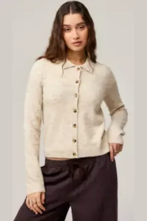 Urban Outfitters Cardigan con Bottoni e Colletto UO di in