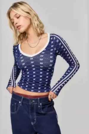 iets frans... Iets frans. Monogram V-Neck Top in