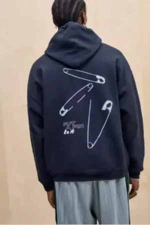 Urban Outfitters UO Black Pin Grunge Hoodie di in
