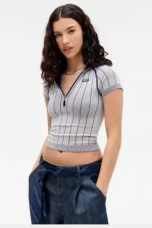 iets frans... Iets frans. Polo a Maniche Corte a Righe in a Urban Outfitters