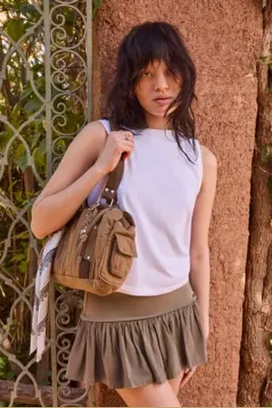 BDG Byrdie Chino Mini Skort in a Urban Outfitters