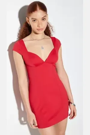 Silence + Noise Greta Sweetheart Mini Dress in a Urban Outfitters