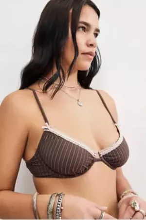 Out From Under Reggiseno a Righe Max Ribbon Slot di in a Urban Outfitters