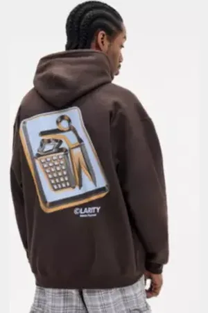 Urban Outfitters UO Brown Trash Hoodie di in