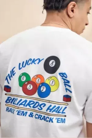 Urban Outfitters UO Billiards Hall T-Shirt di in
