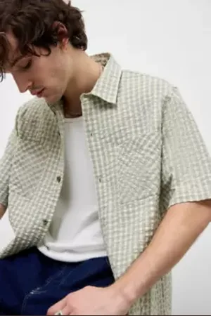 Urban Outfitters BDG Check Seersucker Shirt in