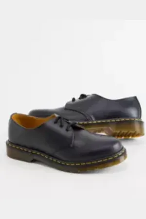 Dr. Martens Black 1461 3-Eye Oxford Shoes in