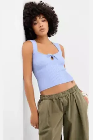 Urban Outfitters UO Sleeveless Rib Top di in