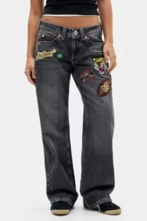 BDG Kayla Lowrider Patch Jeans in