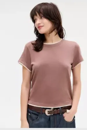 Urban Outfitters Maglietta a Doppio Strato UO di in
