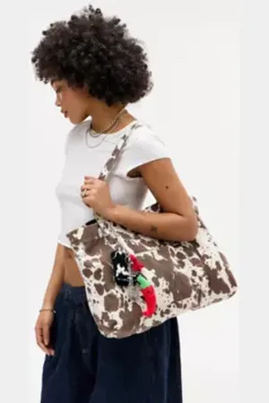 BDG Borsa Tote in Tela con Tasca a Forma di Mucca in